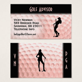 Doble cara de la bola de golf rosa
