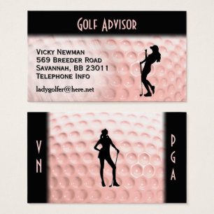 Doble cara de la bola de golf rosa