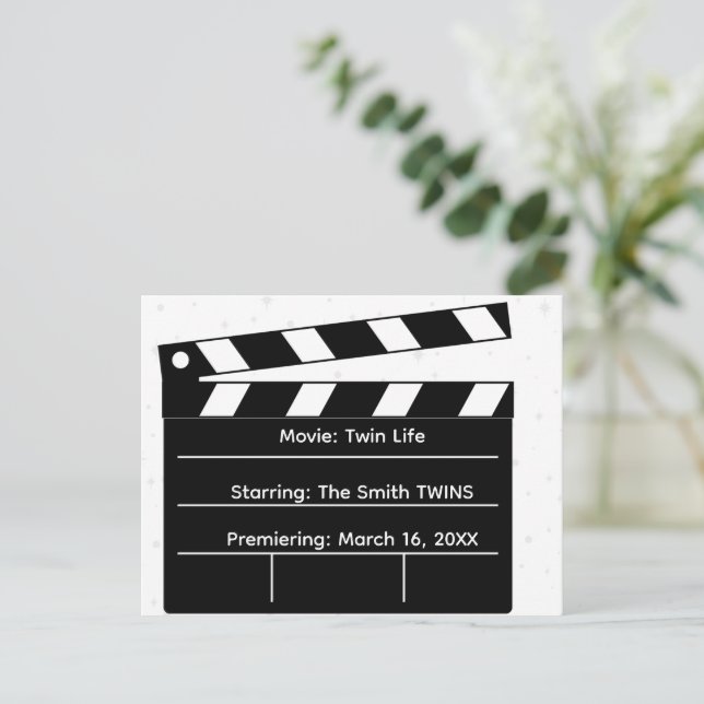 Doble Característica: Invitación Epic Twin Preganc (Anverso de pie)