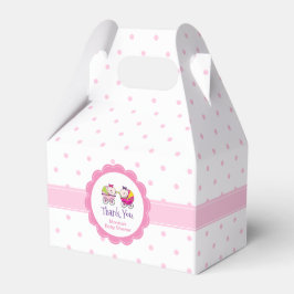 Doble Chica Baby Shower Caja de Favor de Carriage
