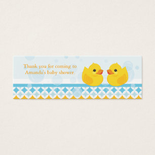 Doble etiqueta de favor de Baby Shower para dueños