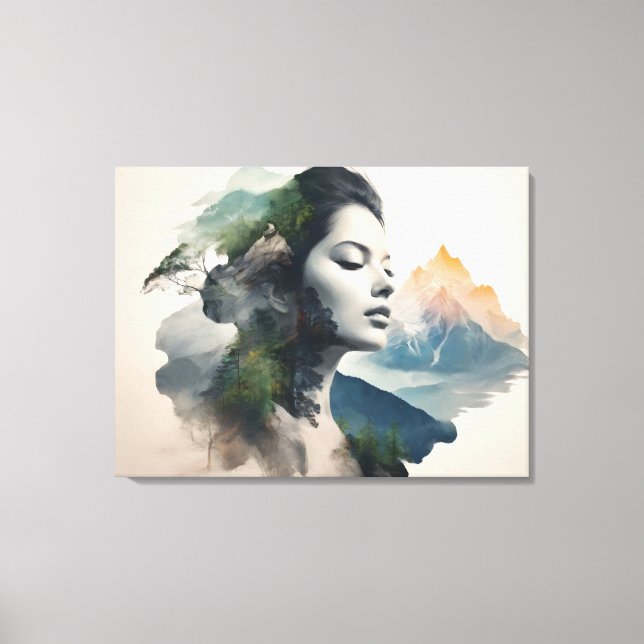 Doble exposición del arte femenino (Anverso)