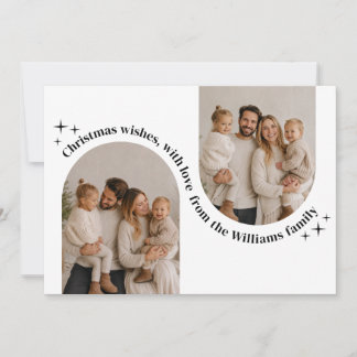 Doble Foto de Familia Navidad Arco