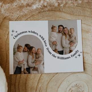 Doble Foto de Familia Navidad Arco