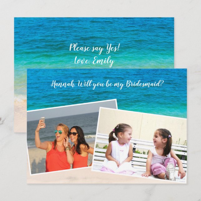 Doble foto será mi tarjeta de novia (Anverso / Reverso)