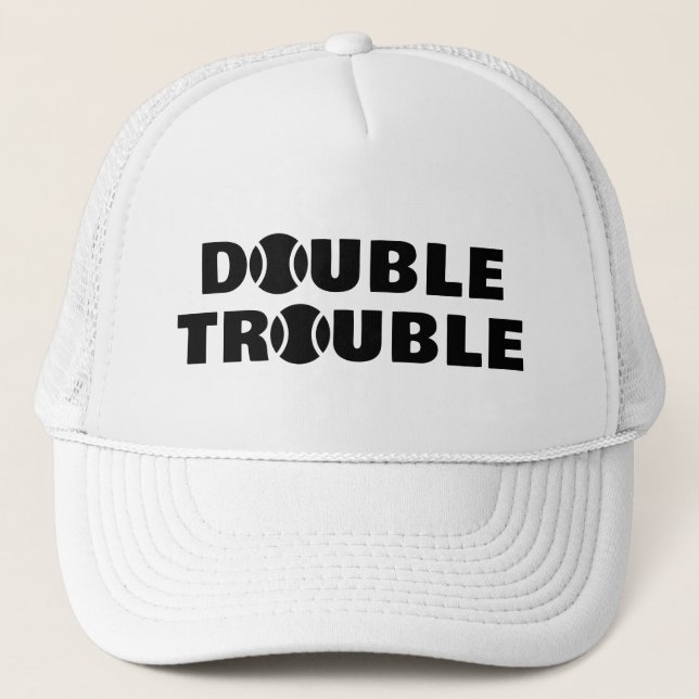 DOBLE gorra de la tropa de tenis TROUBLE para los  (Anverso)
