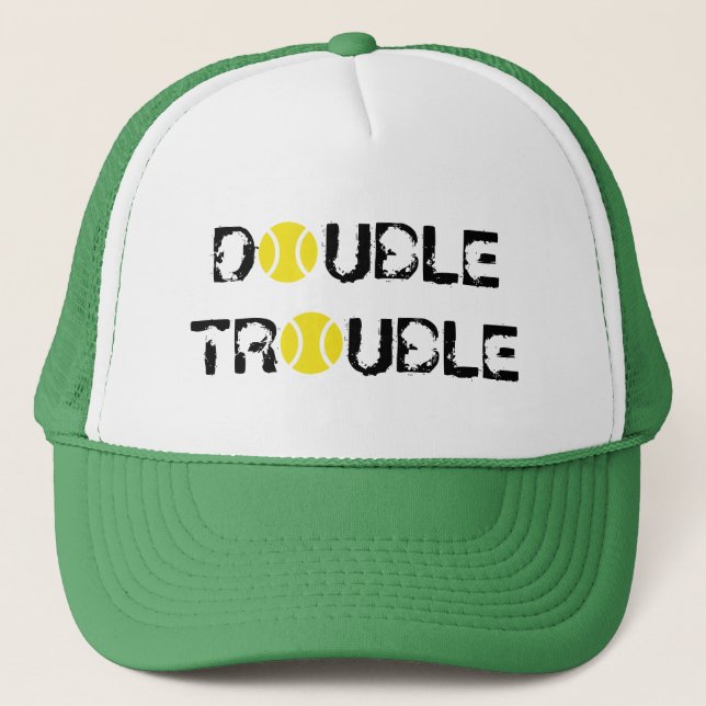 DOBLE gorra de tenis para jugadores dobles (Anverso)