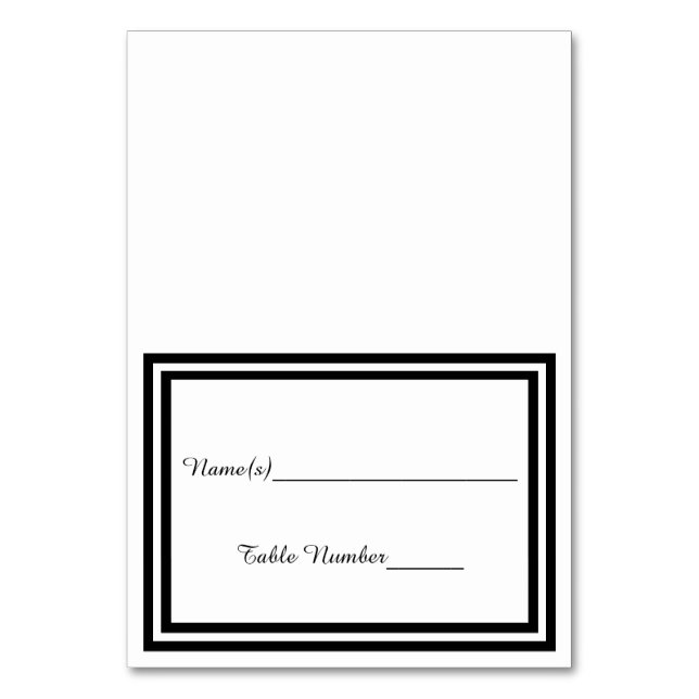 Doble guarnición negra - Tarjeta de Escort (Anverso)