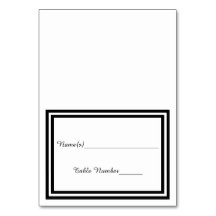 Doble guarnición negra - Tarjeta de Escort