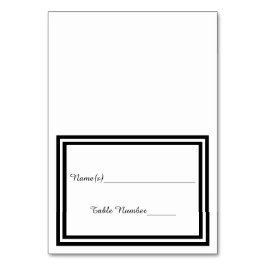 Doble guarnición negra - Tarjeta de Escort