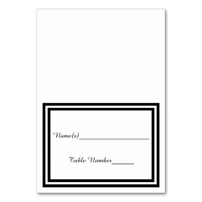 Doble guarnición negra - Tarjeta de Escort (Anverso)