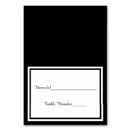 Doble guarnición negra - Tarjeta de Escort