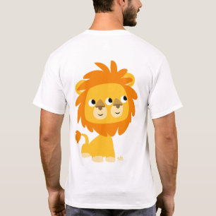 Doble, la camiseta más linda del león del dibujo