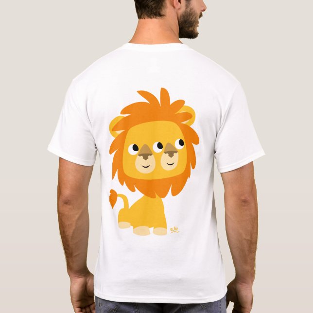 Doble, la camiseta más linda del león del dibujo (Reverso)