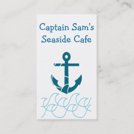 Doble la tarjeta de visita temática echada a un