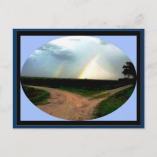 DOBLE LLUVIA EN LA TARJETA POSTAL DE ZAZZLE CROSSR