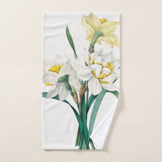 Doble Narciso, Pierre-Joseph Redouté, 1827 (Toalla de mano)
