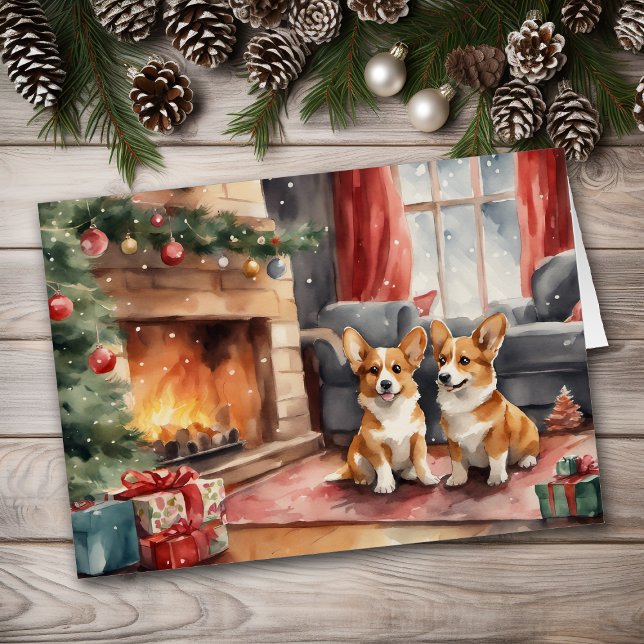 Doble problema Corgi perro Navidad (Subido por el creador)