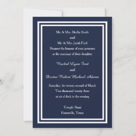 Doble Recorte de Marina - Invitación de Boda