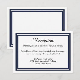 Doble Recorte de Marina - Invitación de Recepción