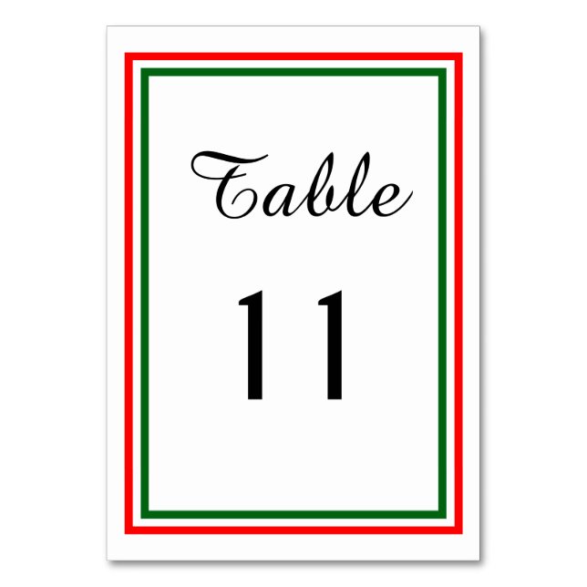 Doble Recorte de Navidad - Tarjeta de Mesa (Anverso)