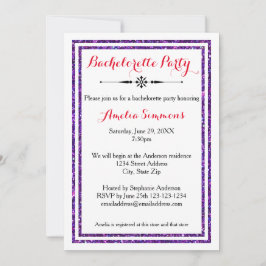 Doble Recorte Morado - Invitación de Despedida de 