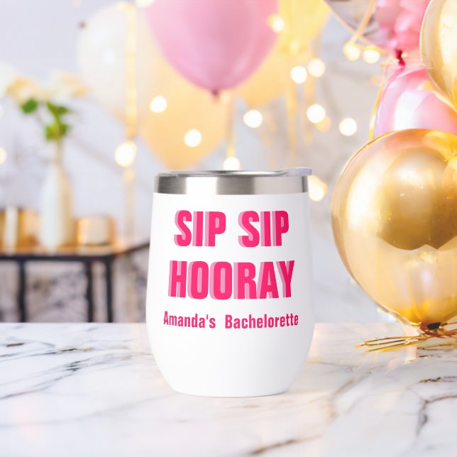 Doble Sombra Sip Hooray Bachelorette (Despedida de soltero)