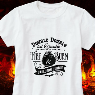 Doble toil y problema camiseta de Halloween