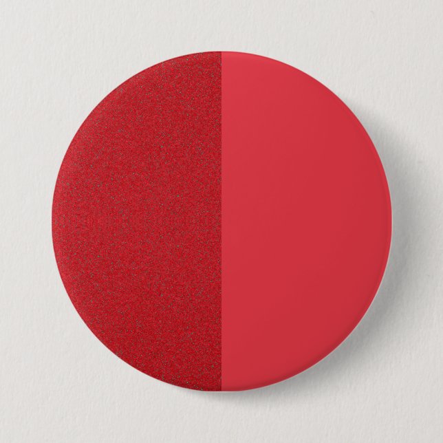 Doble Tono Tomate Botón Rojo Pin-Back - Personaliz (Anverso)