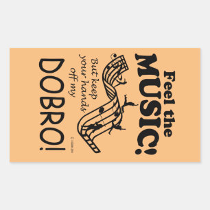 Dobro Siente El Pegatina Rectangular De La Música