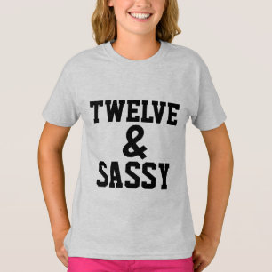 DOCE AÑOS 12 CHICAS Camisetas de cumpleaños