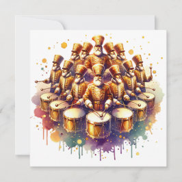 Doce bateristas tocando los doce días de Navidad