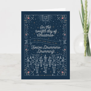 DOCE DÍA DE Tarjeta de NAVIDADES/Navidades doblado