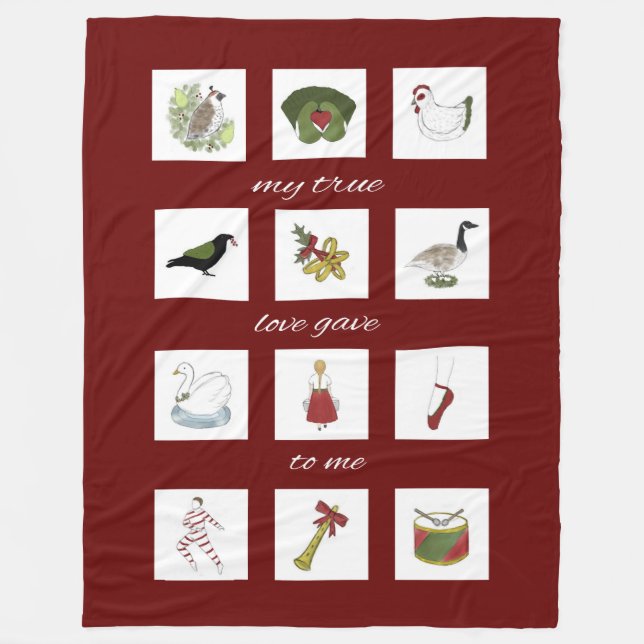 Doce días de Navidades Mi verdadera manta de amor (Anverso)