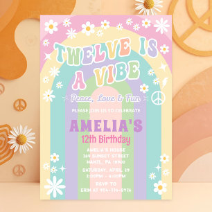 Doce es una invitación de cumpleaños de ambiente