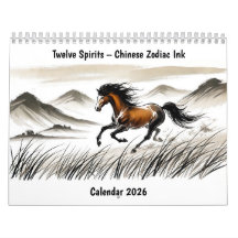 Doce Espíritus – Calendario de Tinta del Zodiaco C