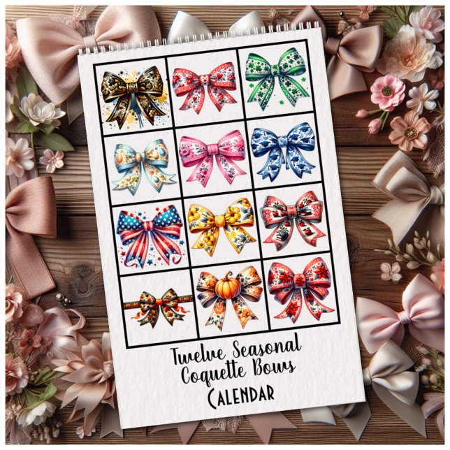 Doce Lazos Coquette Estacionales Calendario (Subido por el creador)