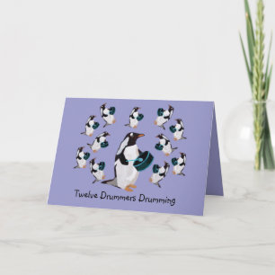 Doce tambores Tarjetas de tambor