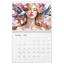Doce Tonos de Ella – Calendario Acuarela 2026