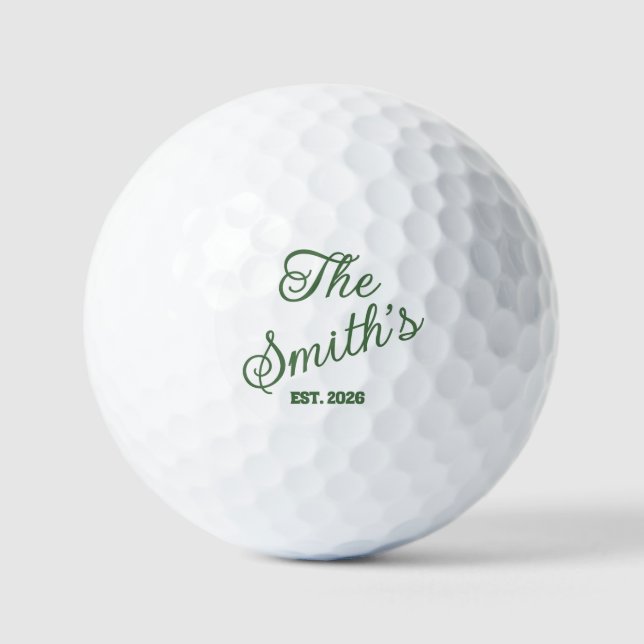 Docenas de bolas de golf personalizadas con nombre (Anverso)