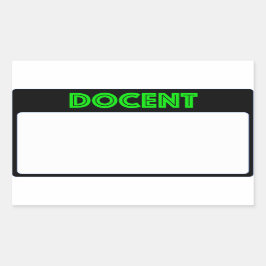 Docent conocido de la etiqueta