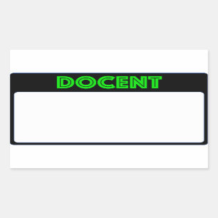 Docent conocido de la etiqueta