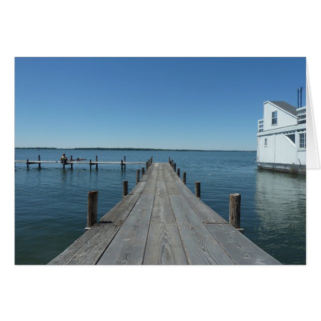 Dock en el lago Iowa (Anverso (Horizontal))