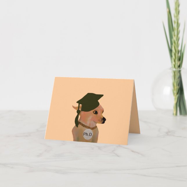 Doctorado Tarjeta Grad (Anverso)