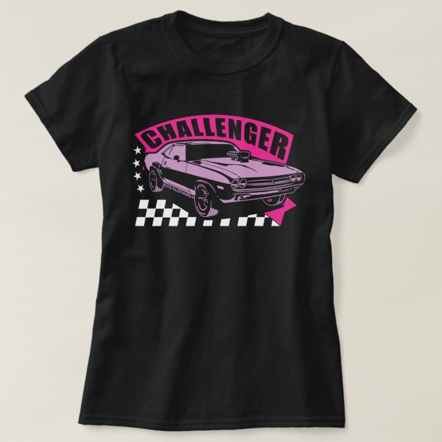 Dodge Challenger Muscle Car playera for Girls (Diseño del anverso)