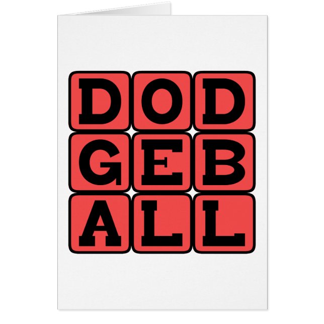 Dodgeball, Deporte de Patio Escolar (Frente)
