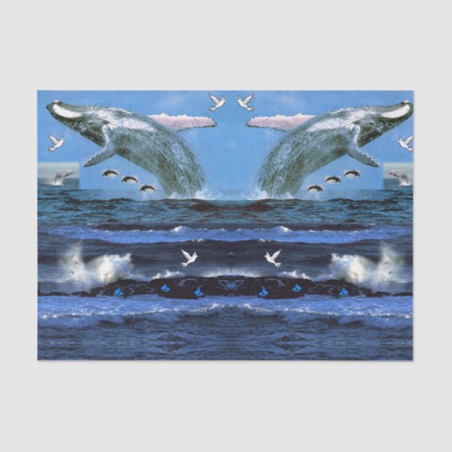 Dofinas de papel de tejido decorativo (Anverso)