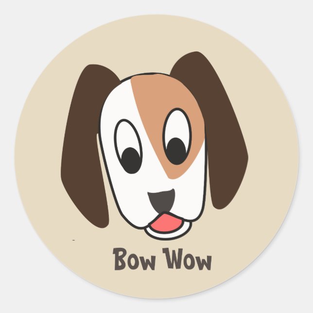 Dog Bow Wow - Buen trabajo Pegatina (Anverso)
