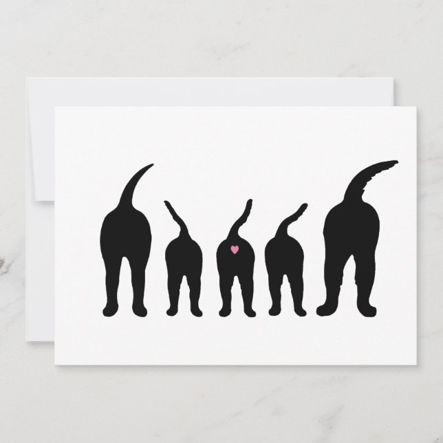 Dog Butts Silhouette (Anverso)
