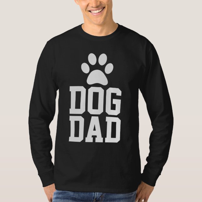 DOG DAD, CAMISETAS DE IMPRESIÓN DE PAW (Anverso)